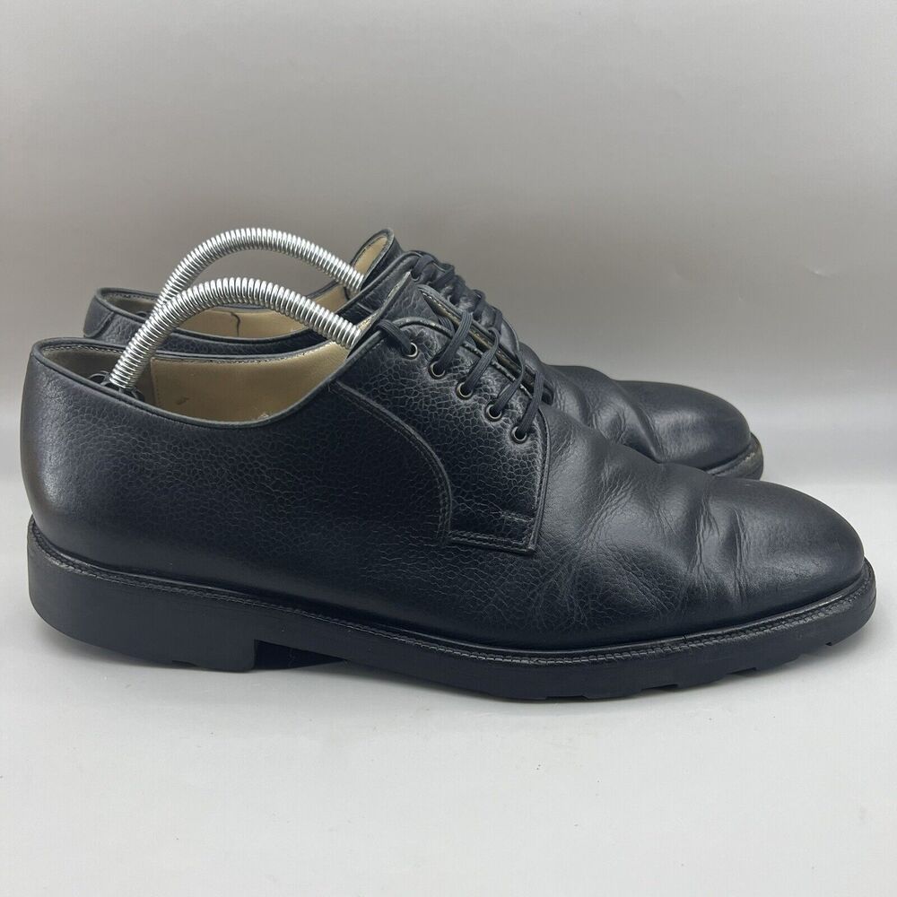 Salvatore Ferragamo Black Leather Oxfords